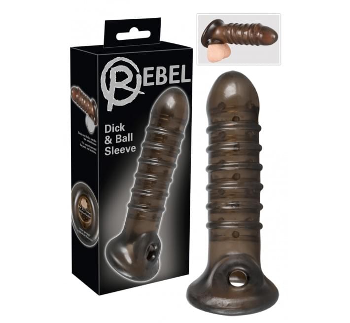 Насадка на член Rebel Penis Sleeve smoke-coloured Черная