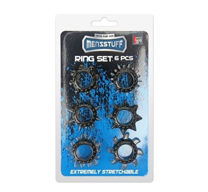 Набір кілець Dreamtoys Menzstuff 6Pc Strecheable Ring Set