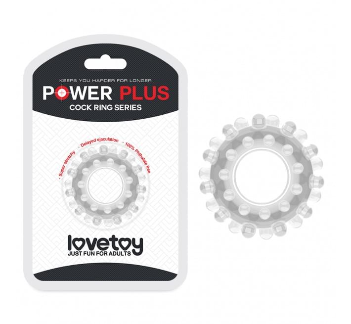 Эрекционное кольцо LoveToy Power Plus Cockring 2 Прозрасное