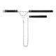 Ошейник с поводком Bedroom Fantasies: Collar with Chain - Silver