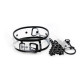 Ошейник с поводком DS Fetish Collar with leash transparent