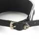Нашийник з натуральної шкіри зі стразами та кільцем Art of Sex Collar Ring