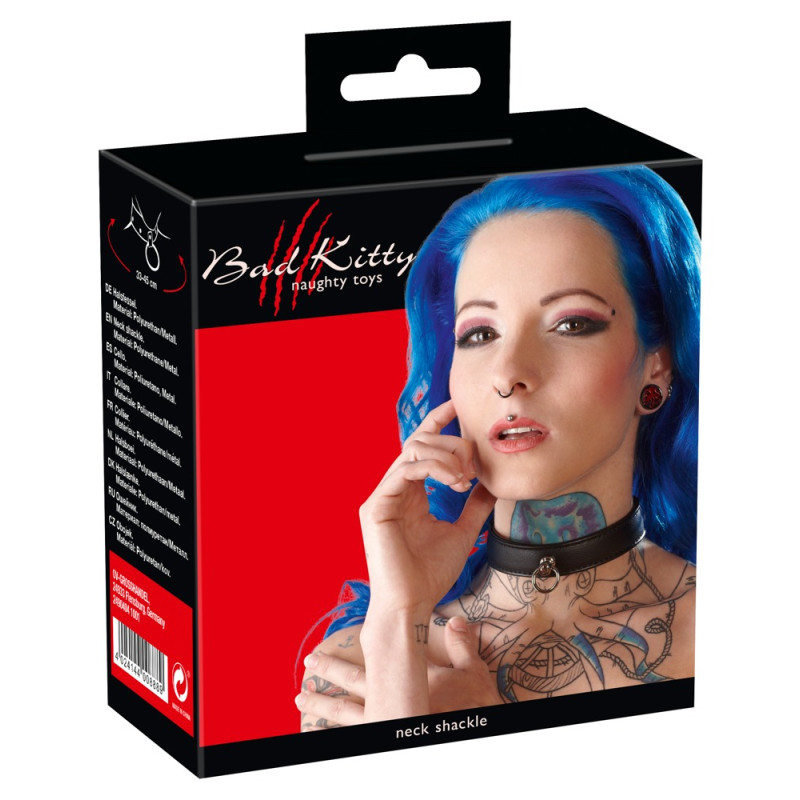 Ошейник Bad Kitty Bondage Collar Черный