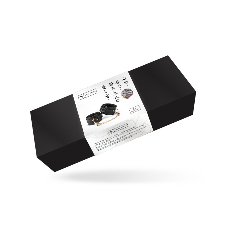 Поножі Liebe Seele Black Organosilicon Anklecuffs, екошкіра