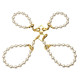 Перлинні наручники та поножі LOCKINK Pearl Handcuffs & Anklecuffs