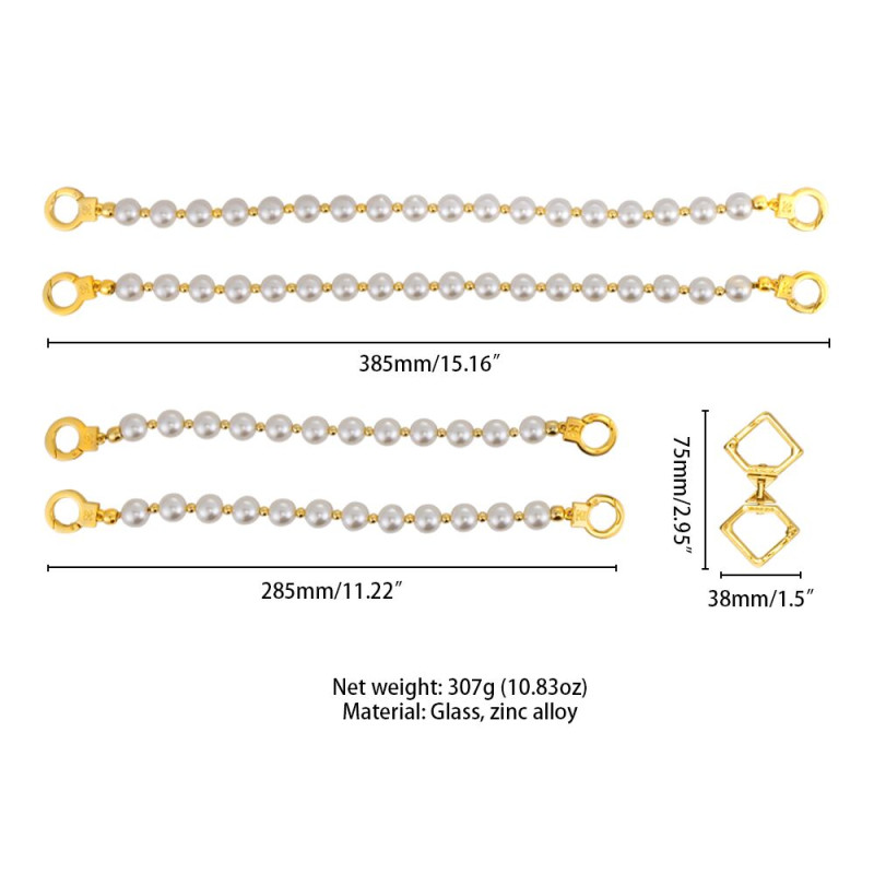 Перлинні наручники та поножі LOCKINK Pearl Handcuffs & Anklecuffs