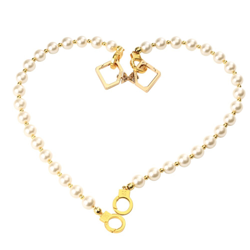 Перлинні наручники та поножі LOCKINK Pearl Handcuffs & Anklecuffs