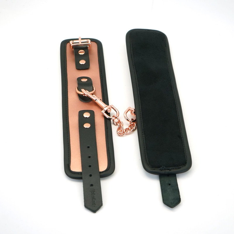 Наручники Liebe Seele Rose Gold Memory Wrist Cuff, натуральная кожа, розовое золото