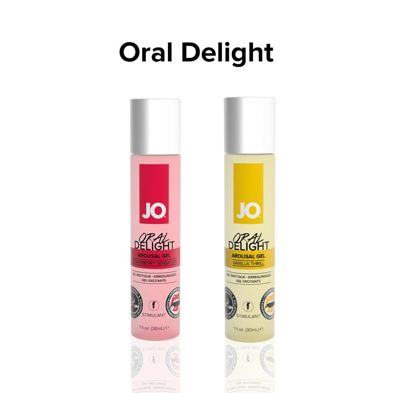 Возбуждающий гель для оральных ласк System JO ORAL DELIGHT STRAWBERRY SENSATION 30 мл