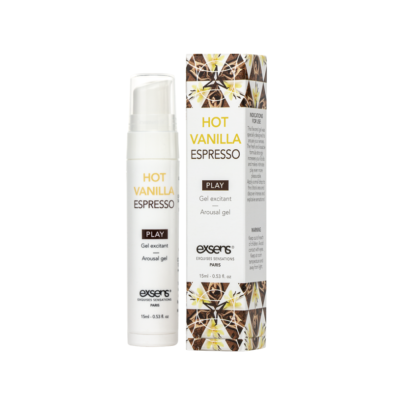 Стимулирующий гель EXSENS Kissable Hot Vanilla Espresso 15мл
