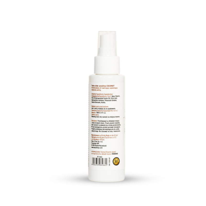 Інтимний гель-лубрикант MyLove Taste Slide Sensitive Coconut, 100 мл