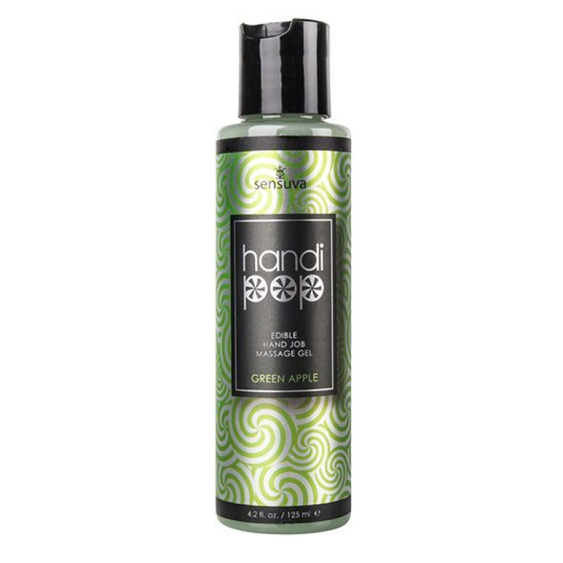 Вкусовой гель для мануальных и оральных ласк Sensuva Handipop Green Apple 125 мл
