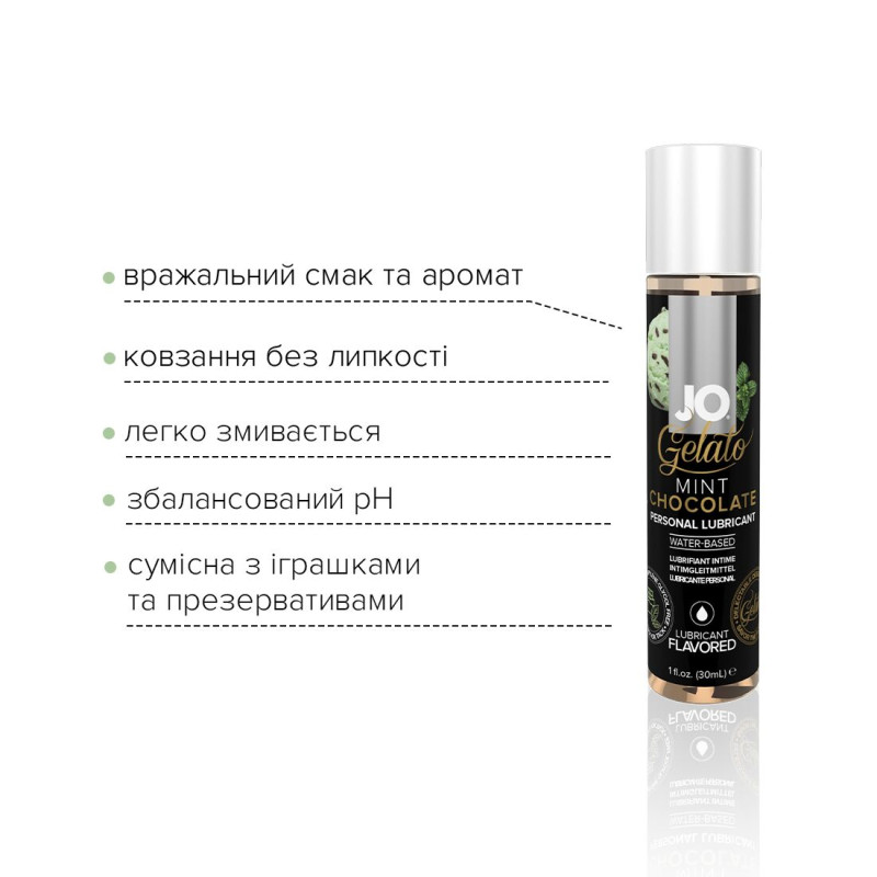 Лубрикант на водній основі System JO GELATO MINT CHOCOLATE 30 мл