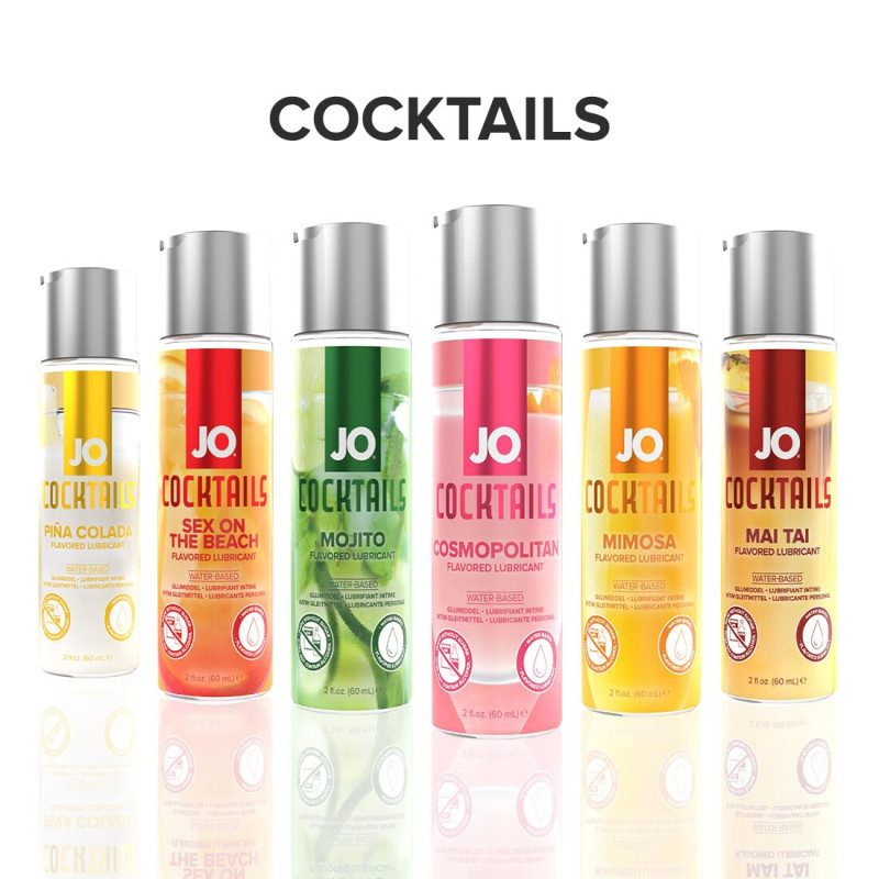 Лубрикант на водній основі JO Cocktails — Cosmopolitan без цукру, рослинний гліцерин (60 мл)