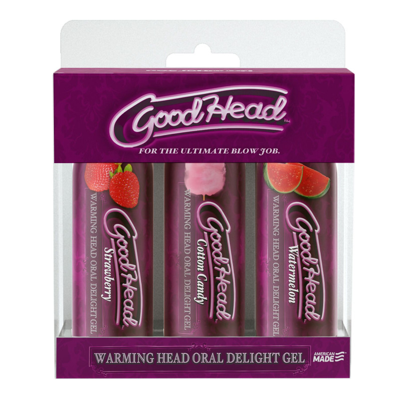 Разогревательные гели для орального секса Doc Johnson GoodHead – Warming Head (3 вкуса)