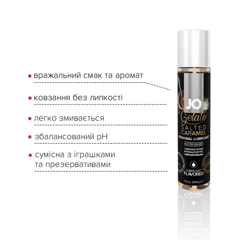 Лубрикант на водной основе System JO GELATO SALTED CARAMEL 30 мл