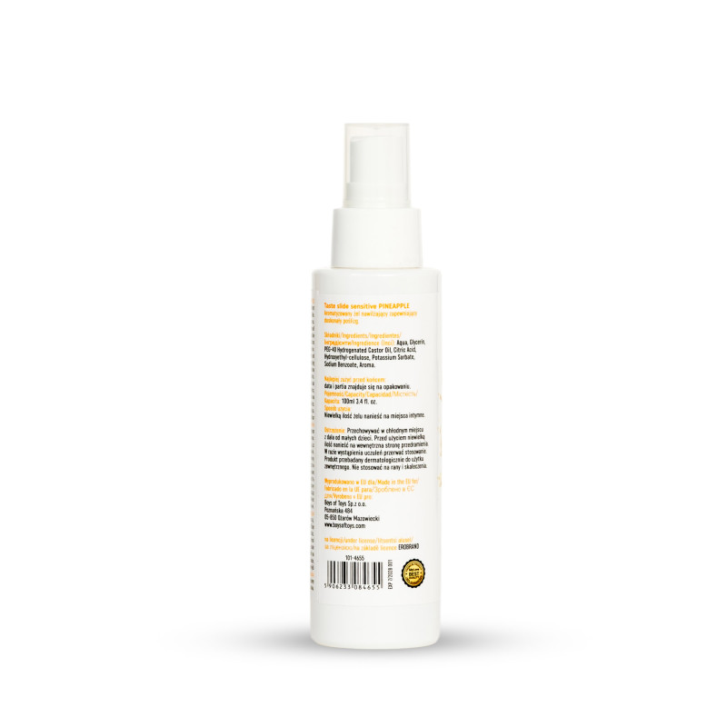 Интимный гель-лубрикант MyLove Taste Slide Sensitive Pineapple, 100 мл