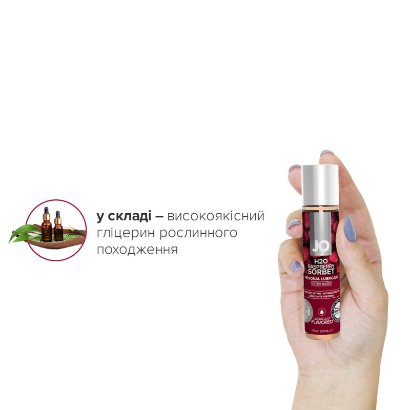 Лубрикант на водній основі System JO H2O RASPBERRY SORBET 30 мл