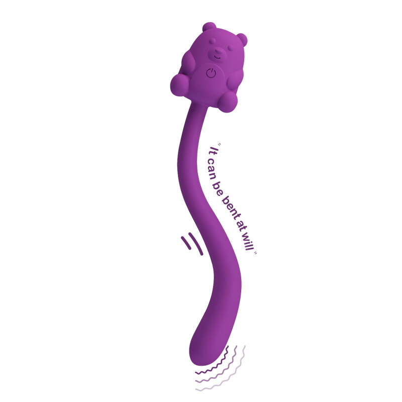 Вібратор Pretty Love Cute Bear Purple, 7 vibration functions