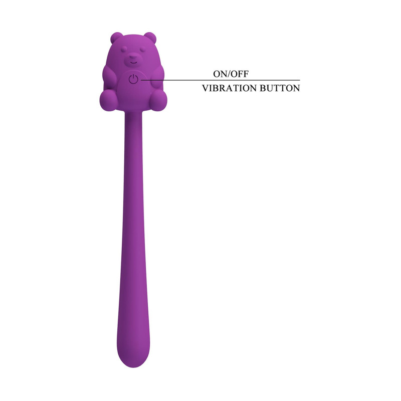 Вібратор Pretty Love Cute Bear Purple, 7 vibration functions