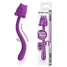 Вибратор Pretty Love Cute Bear Purple, 7 вибрационные функции