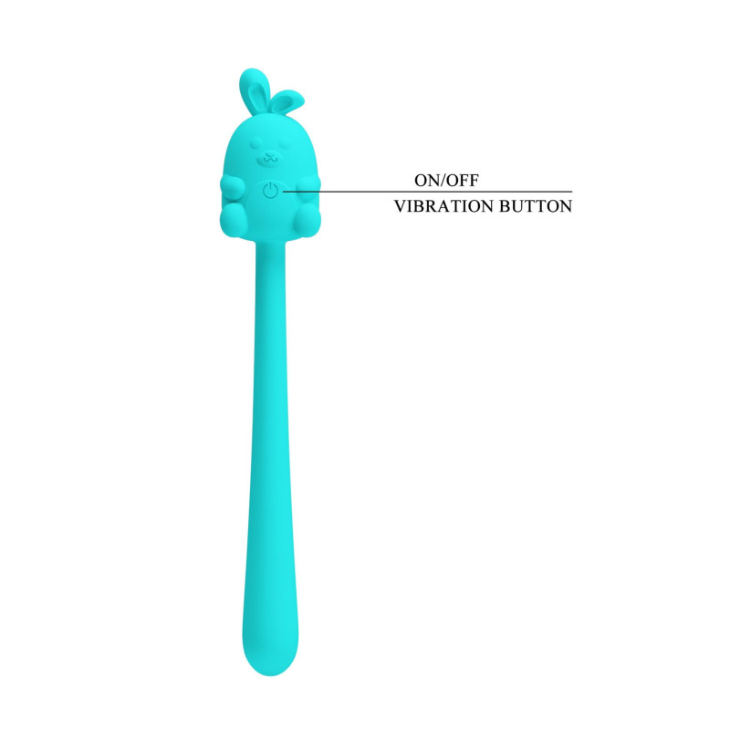 Вібратор Pretty Love Cute Bunny Turquoise, 7 vibration functions