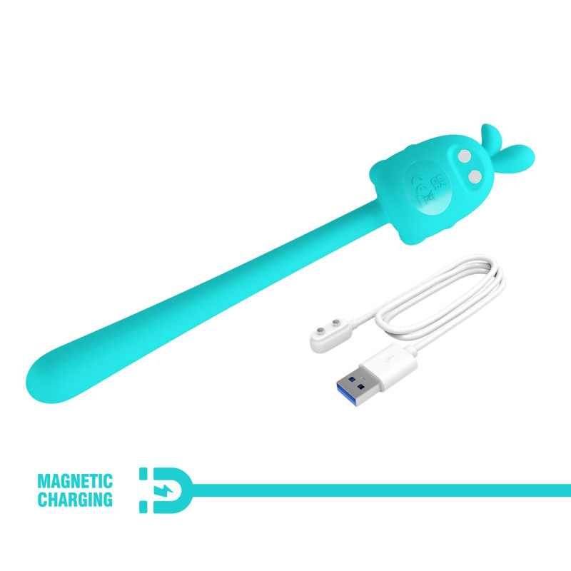 Вібратор Pretty Love Cute Bunny Turquoise, 7 vibration functions
