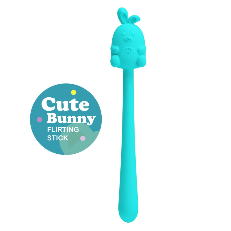 Вібратор Pretty Love Cute Bunny Turquoise, 7 vibration functions