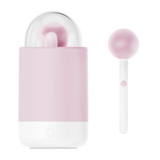 Вібратор-цукерка на паличці KISTOY Pink Pop, зарядний кейс-нічник, 10 режимів вібрації