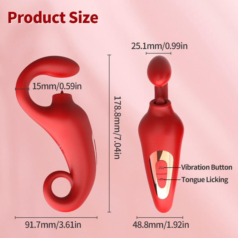 Вібратор B - Series Power Merfi, 10 Vibration Functions, 10 Frequency Tongue Licking USB