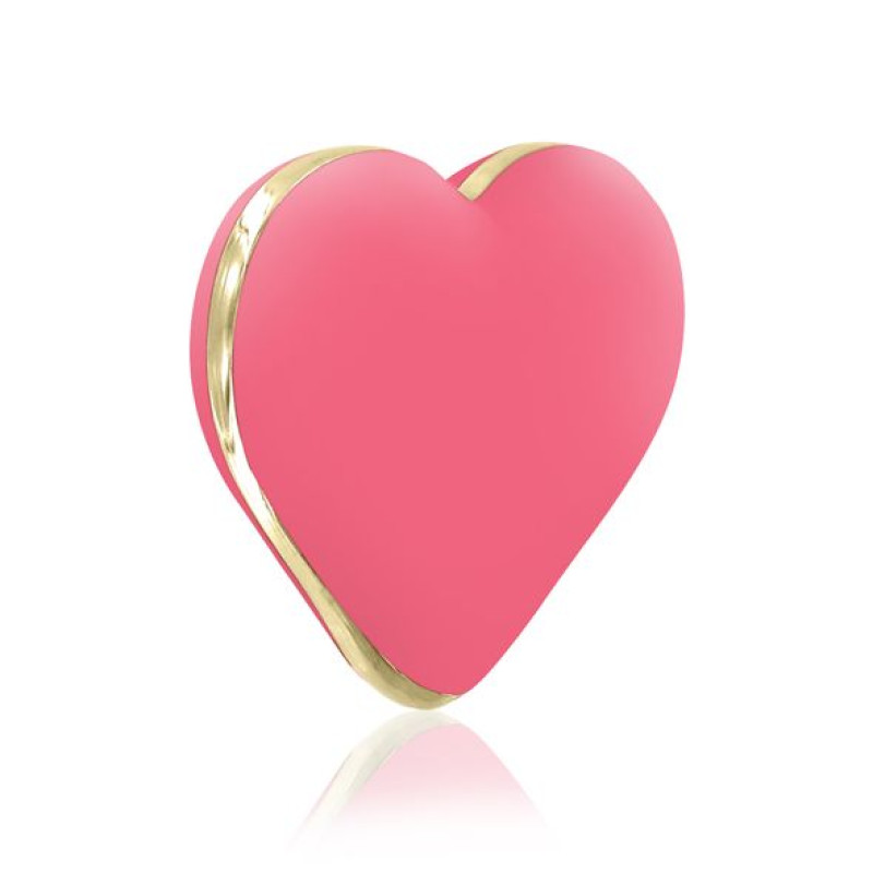 Вибратор сердечко Rianne S: Heart Vibe Кораловый, 10 режимов работы