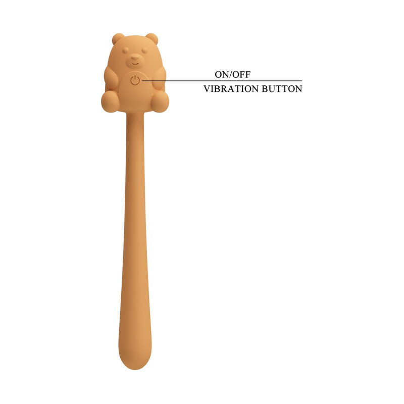 Вибратор Pretty Love Cute Bear Light Brown, 7 вибрационные функции