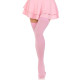 Щільні непрозорі панчохи Leg Avenue Opaque Nylon Thigh Highs Pink, One Size