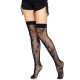 Чулки с рисунком Leg Avenue 420 Net thigh highs Black