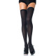 Щільні непрозорі панчохи Leg Avenue Opaque Nylon Thigh Highs Black plus size