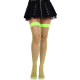 Панчохи у велику сітку Leg Avenue Fence Net Thigh Highs Neon Green, one size