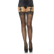 Панчохи зі швом та стразами Leg Avenue Stockings Rhinestone backseam Black one size