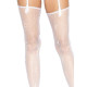 Панчохи Leg Avenue Daisy Dot Fishnet Stockings One Size White