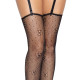 Панчохи Leg Avenue Daisy Dot Fishnet Stockings One Size Black