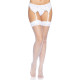 Панчохи-сітка зі швом Leg Avenue Backseam Thigh Highs White one size