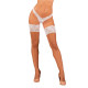 Панчохи Obsessive Heavenlly stockings білі XS/S