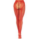 Чулки Leg Avenue Crotchless Net Tights with Heart Backseam Red One Size