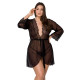 Пеньюар Passion Amberly PeignoirL black 6XL/7XL
