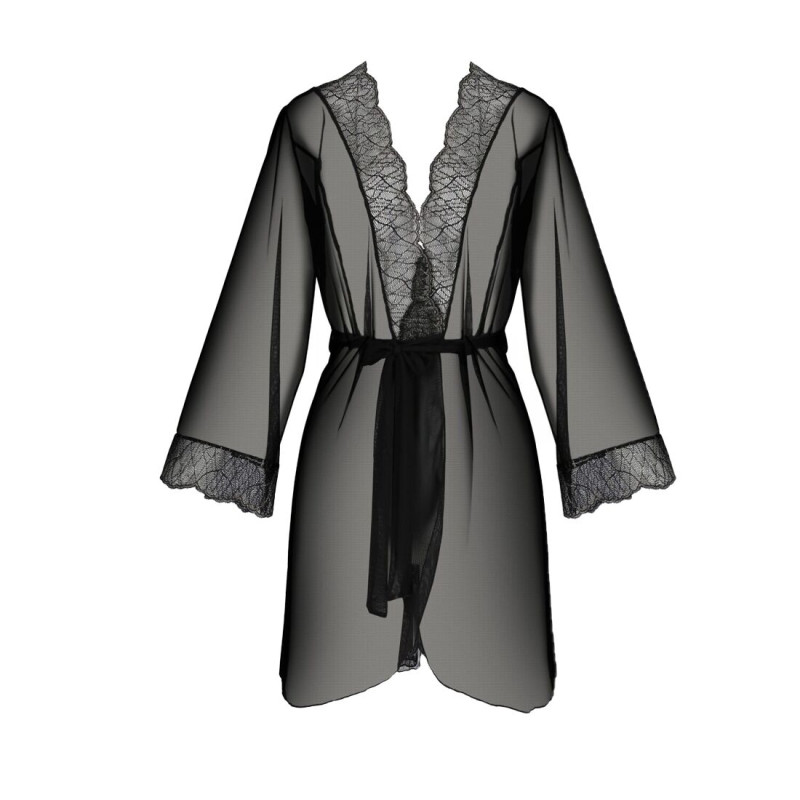 Пеньюар Passion Amberly PeignoirL black 6XL/7XL