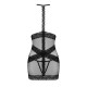 Полупрозрачная рубашка с открытой грудью Obsessive Lacrisia chemise черная XS/S