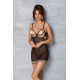 Эротический пеньюар Passion MARINA CHEMISE, XXL/XXXL, beige