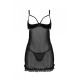 Эротический пеньюар Passion MARINA CHEMISE, XXL/XXXL, black