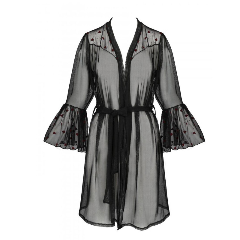 Повітряний пеньюар Passion LOVELIA PEIGNOIR black S/M