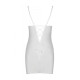 Сорочка з вирізами на грудях + стринги Passion LOVELIA CHEMISE white XXL/XXXL