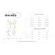 Сорочка беби-долл Obsessive Blomentis babydoll & thong, M/L, кружевной лиф, стринги в комплекте